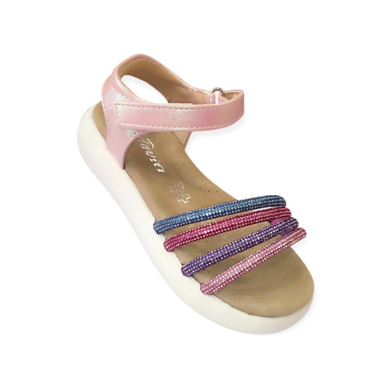 Τουίτι Παιδικά πέδιλα με στρας για κορίτσι Ροζ 551101