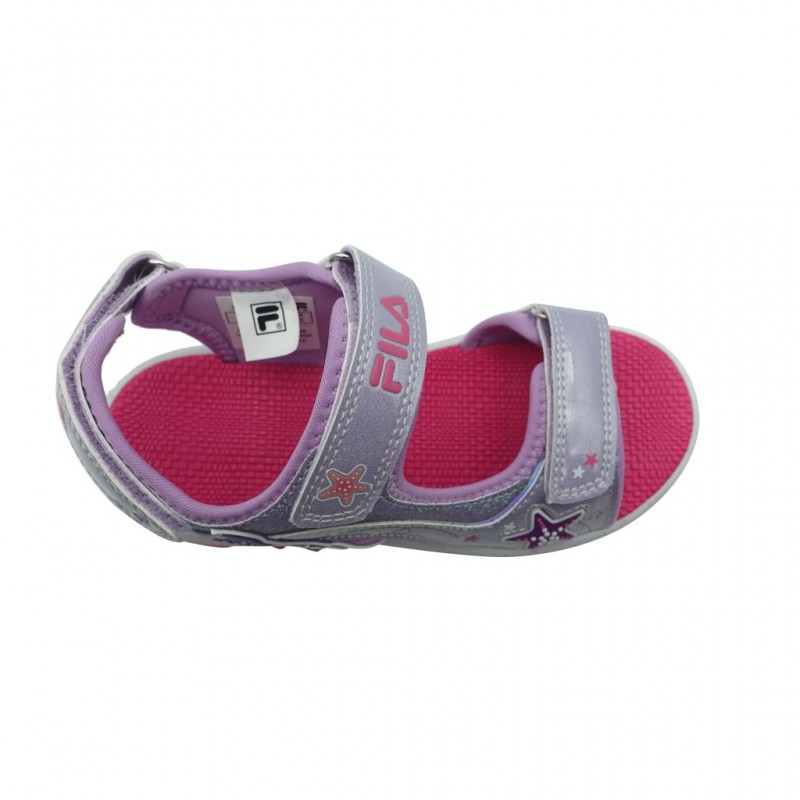 Fila K Mermaid Velcro Lights Παιδικά Αθλητικά Πέδιλα με φωτάκια Μωβ 7BK61002-800