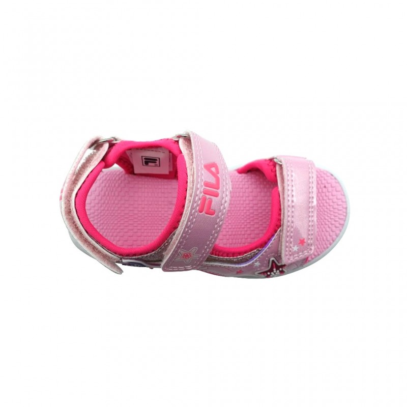 Fila K Mermaid Velcro Lights Παιδικά Αθλητικά Πέδιλα με φωτάκια Ροζ 7BK61002-900