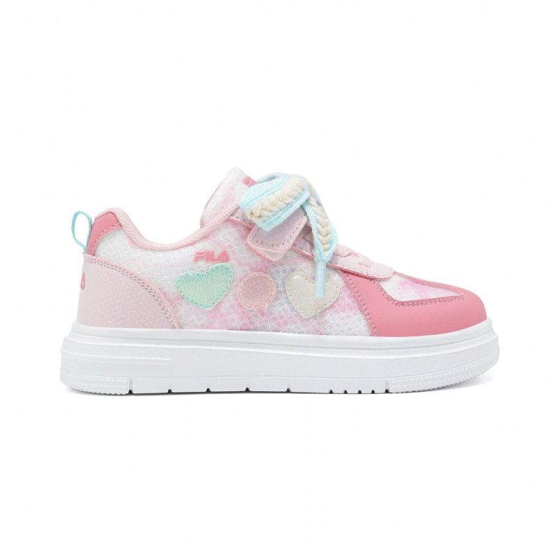 Fila Zeli Memory Velcro Παιδικά παπούτσια για κορίτσια Ροζ 7LS61001-900