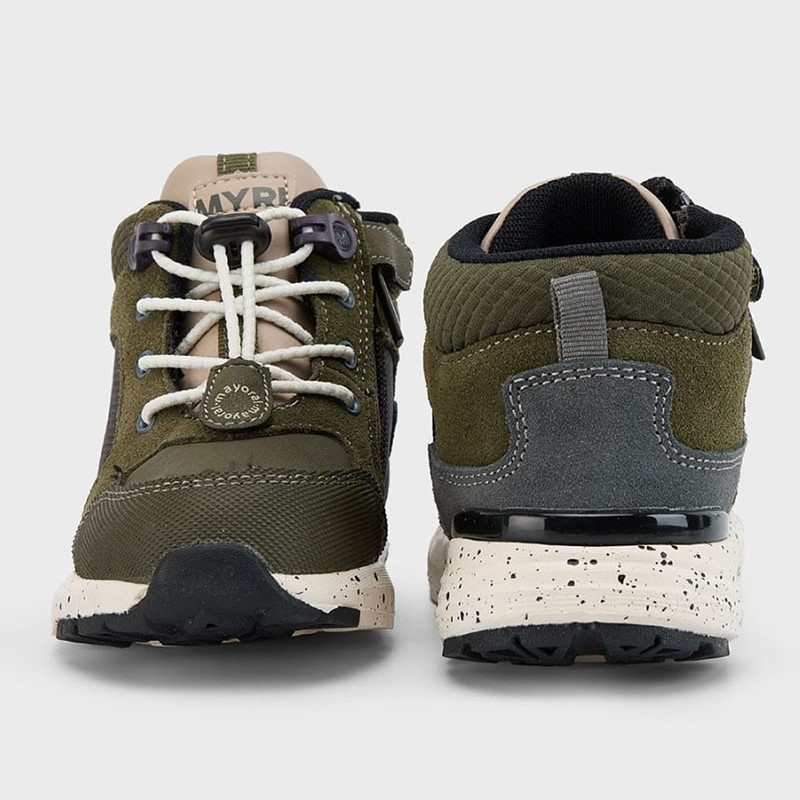 Mayoral παιδικά μποτάκια για αγόρια Χακί 46512-43