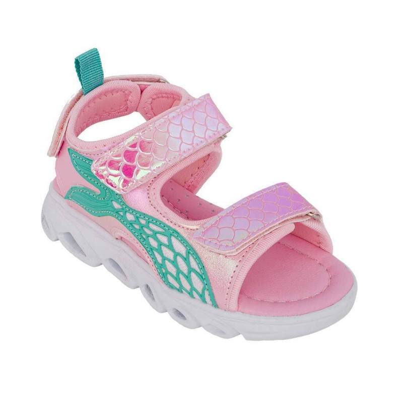 NEW8TEEN παιδικά πέδιλα με φωτάκια για κορίτσια B0040040