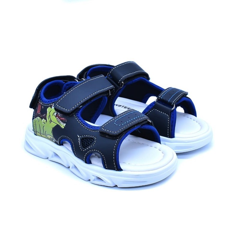 NEW8TEEN παιδικά πέδιλα με φωτάκια για αγόρια B0040160