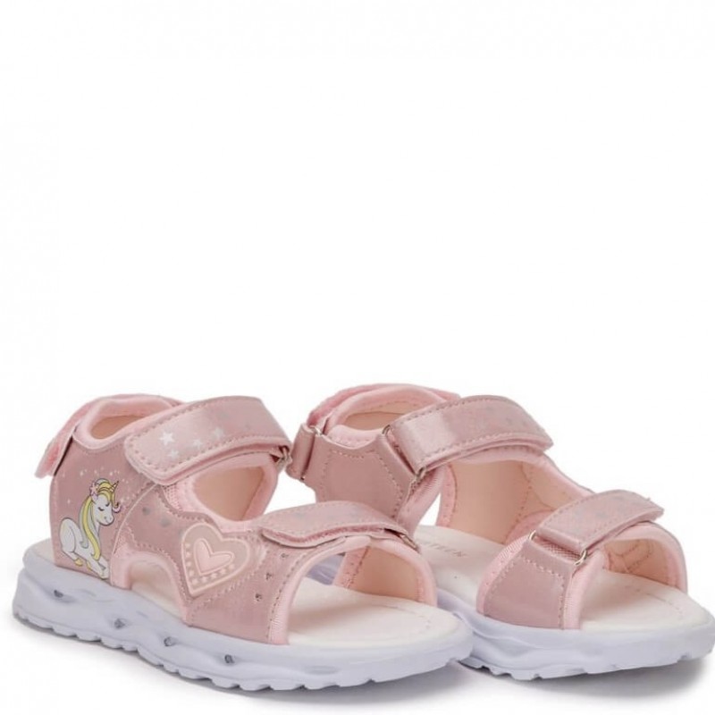 NEW8TEEN παιδικά πέδιλα με φωτάκια Unicorn B0041840