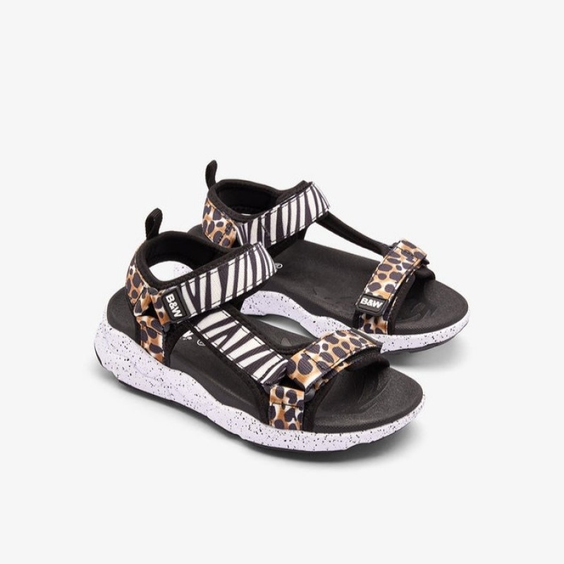 B&W παιδικά αθλητικά σανδάλια για κορίτσι Animal Print BJSH360002