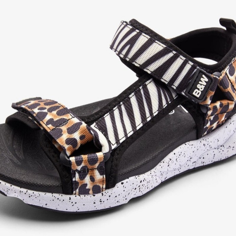 B&W παιδικά αθλητικά σανδάλια για κορίτσι Animal Print BJSH360002