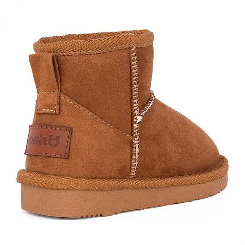 Conguitos Παιδικά αδιάβροχα μποτάκια με Γούνα Καφέ OSSH140111