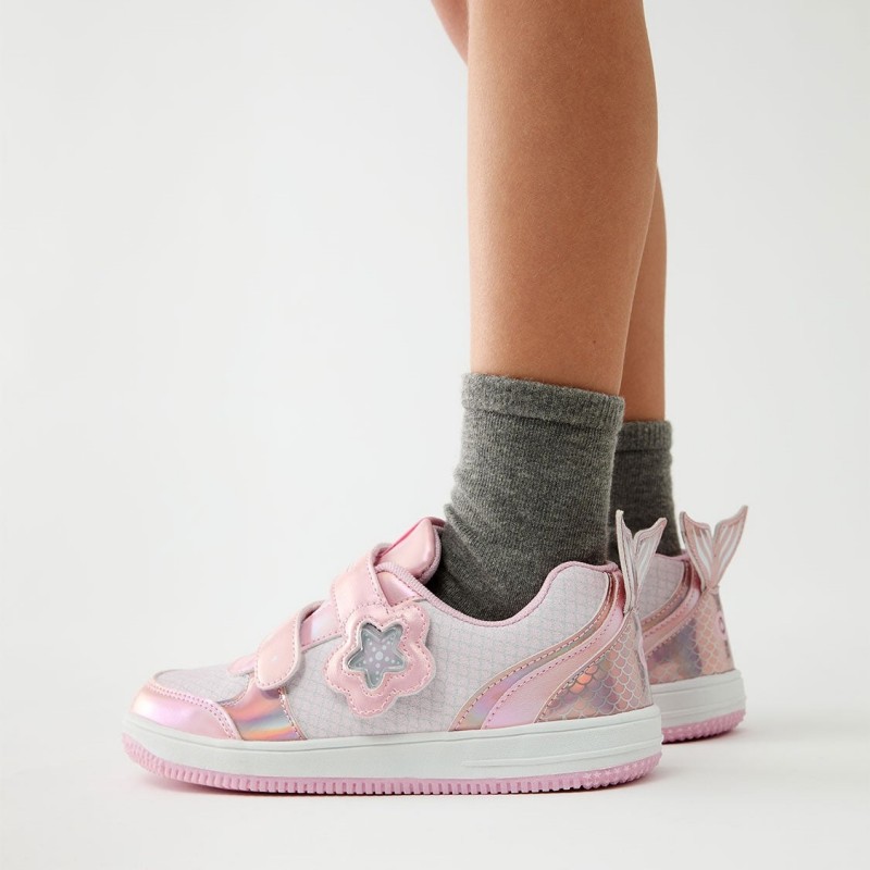 Conguitos παιδικά sneakers με φωτάκια για κορίτσια Γοργόνα COSH224059