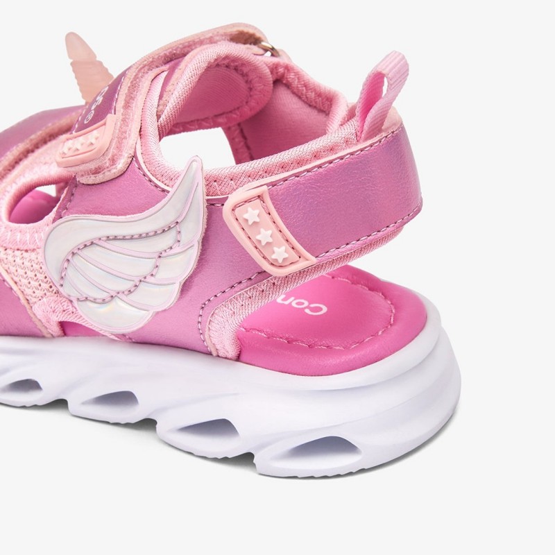 Conguitos παιδικά πέδιλα για κορίτσι με φωτάκια Unicorn COSH260015