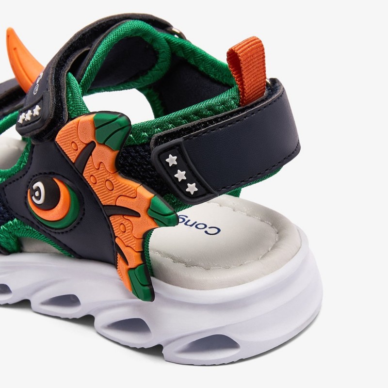 Conguitos παιδικά πέδιλα για αγόρια με φωτάκια Dino COSH260019
