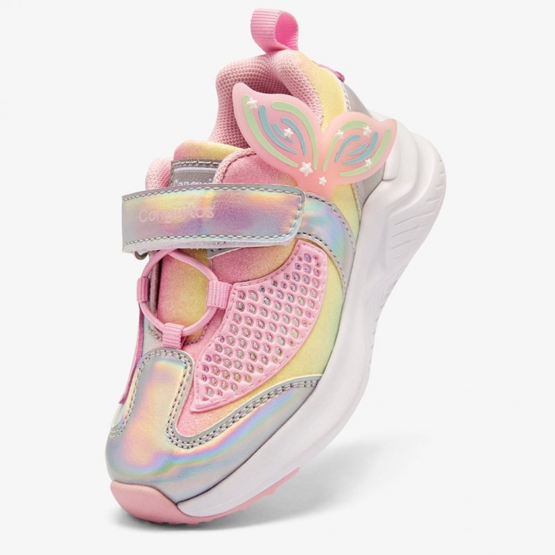 Conguitos παιδικά sneakers με φωτάκια για κορίτσια Γοργόνα COSH261032