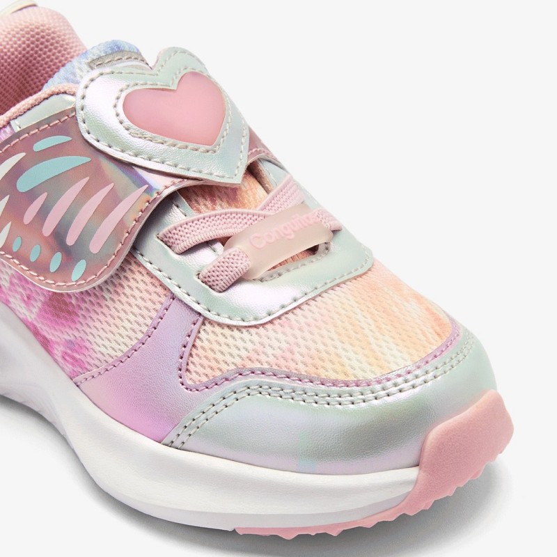 Conguitos παιδικά sneakers με φωτάκια για κορίτσια Πεταλούδα COSH261033