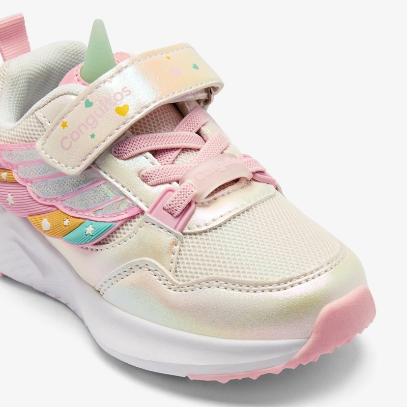 Conguitos παιδικά sneakers με φωτάκια για κορίτσια Unicorn COSH261038