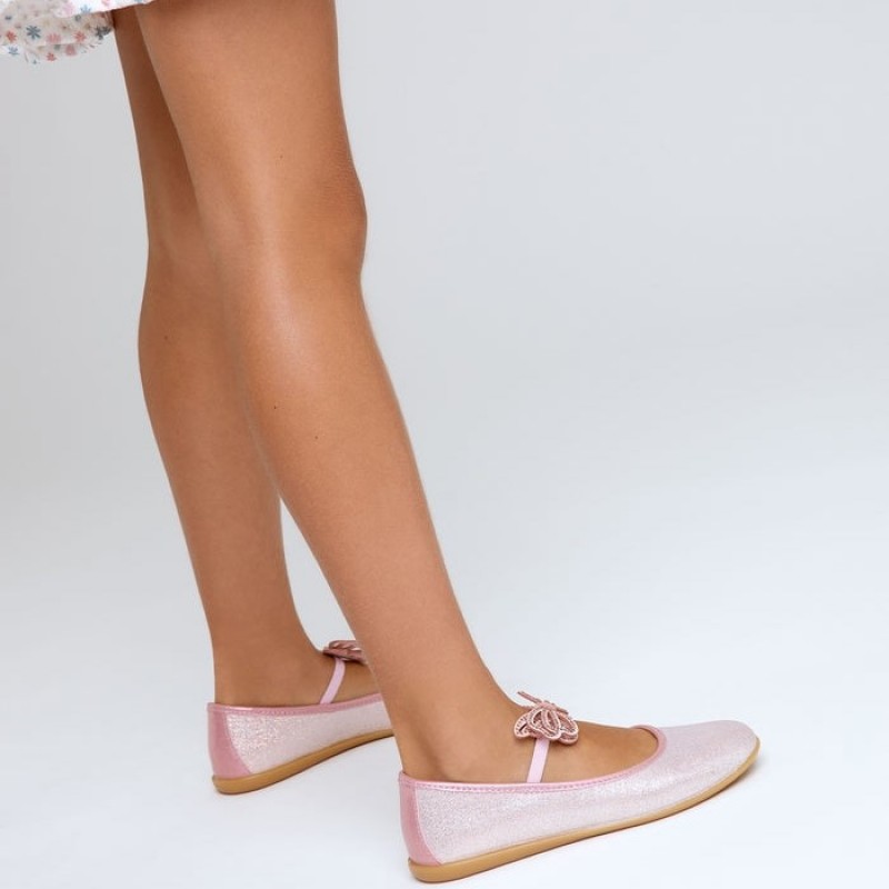 Conguitos παιδικές Μπαλαρίνες Butterfly Pink COSH265069