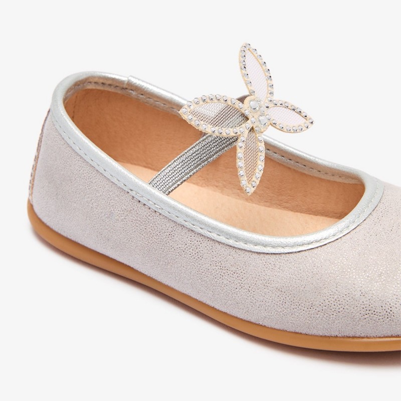 Conguitos παιδικές Μπαλαρίνες Butterfly Ασημί COSH586040