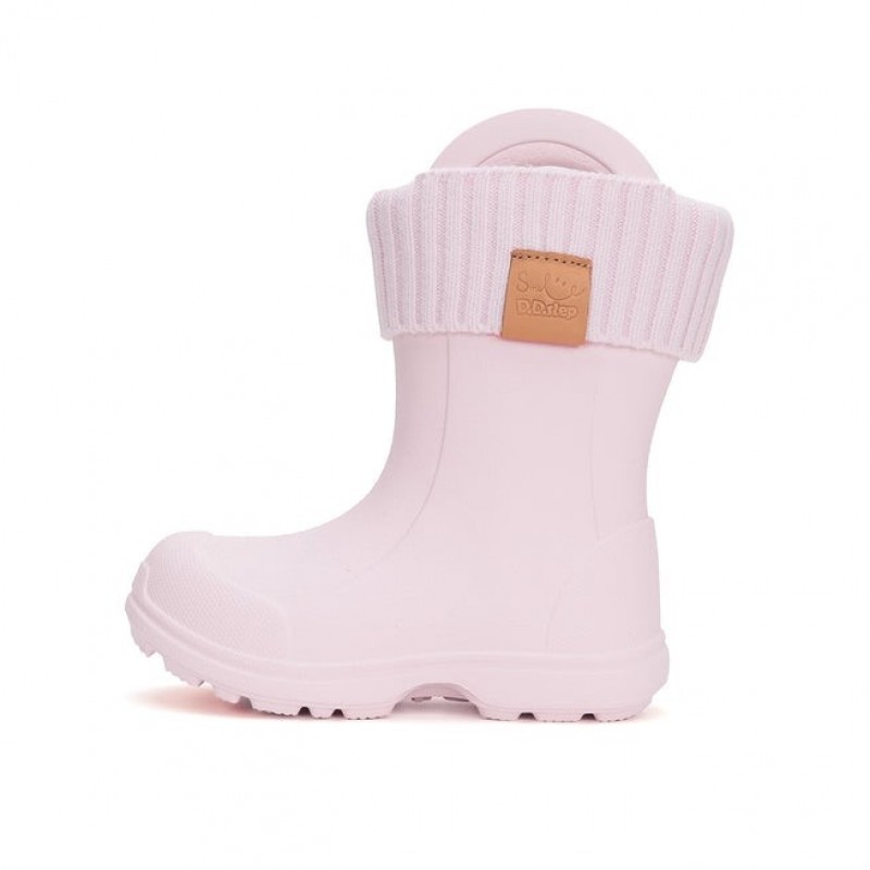 DDStep Ελαφριές Παιδικές γαλότσες με επένδυση Ροζ I106-42443