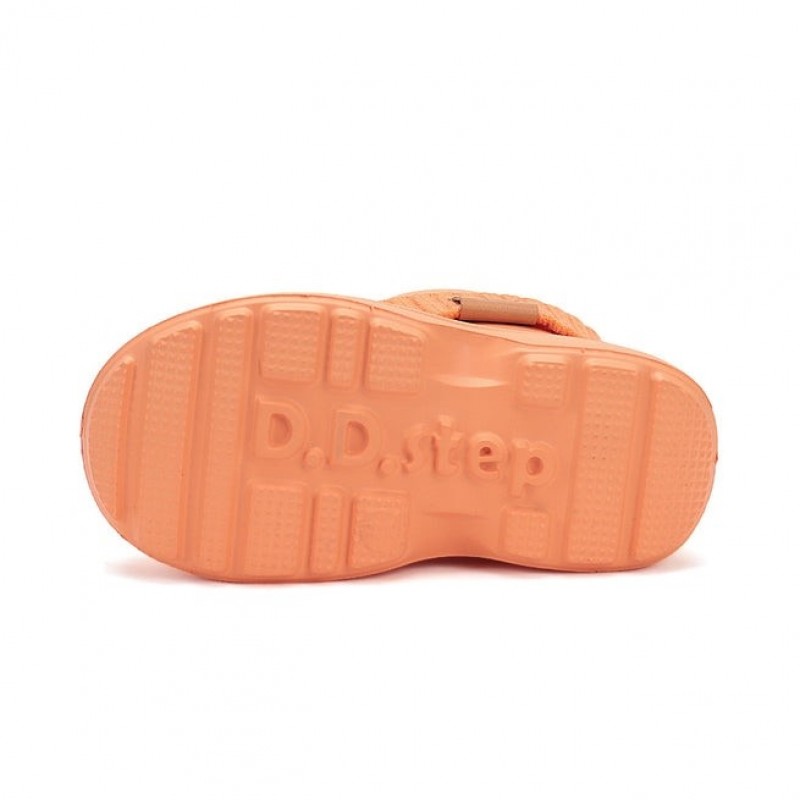 DDStep Ελαφριές Παιδικές γαλότσες με επένδυση Πορτοκαλί I106-52225