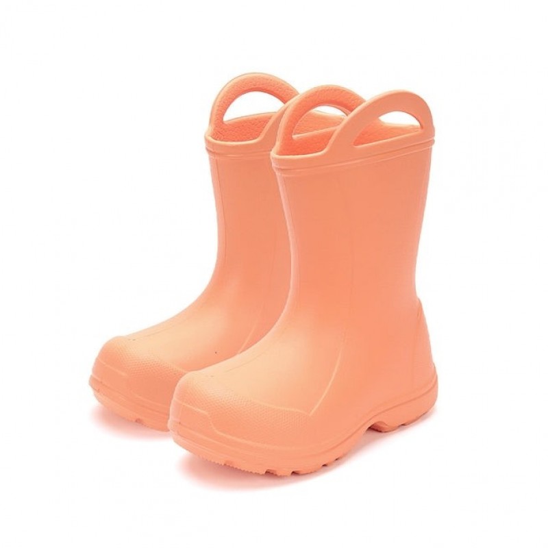 DDStep Ελαφριές Παιδικές γαλότσες με επένδυση Πορτοκαλί I106-52225