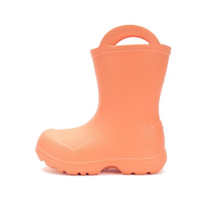 DDStep Ελαφριές Παιδικές γαλότσες με επένδυση Πορτοκαλί I106-52225