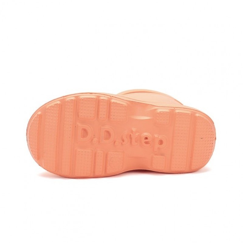 DDStep Ελαφριές Παιδικές γαλότσες με επένδυση Πορτοκαλί I106-52225