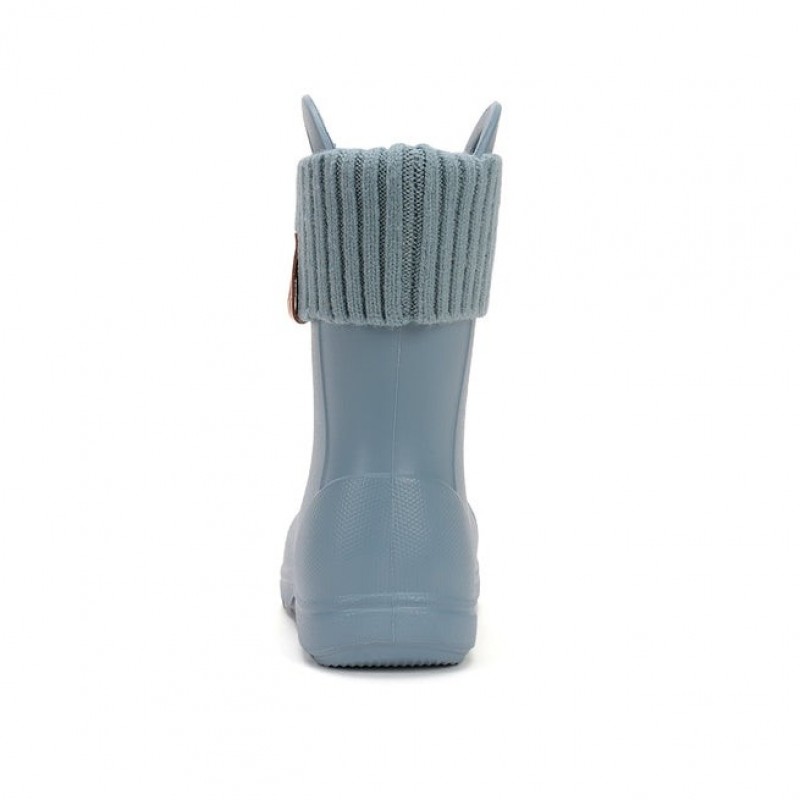 DDStep Ελαφριές Παιδικές γαλότσες με επένδυση Μπλε I106-52859