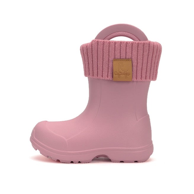 DDStep Ελαφριές Παιδικές γαλότσες με επένδυση Ροζ I106-52973