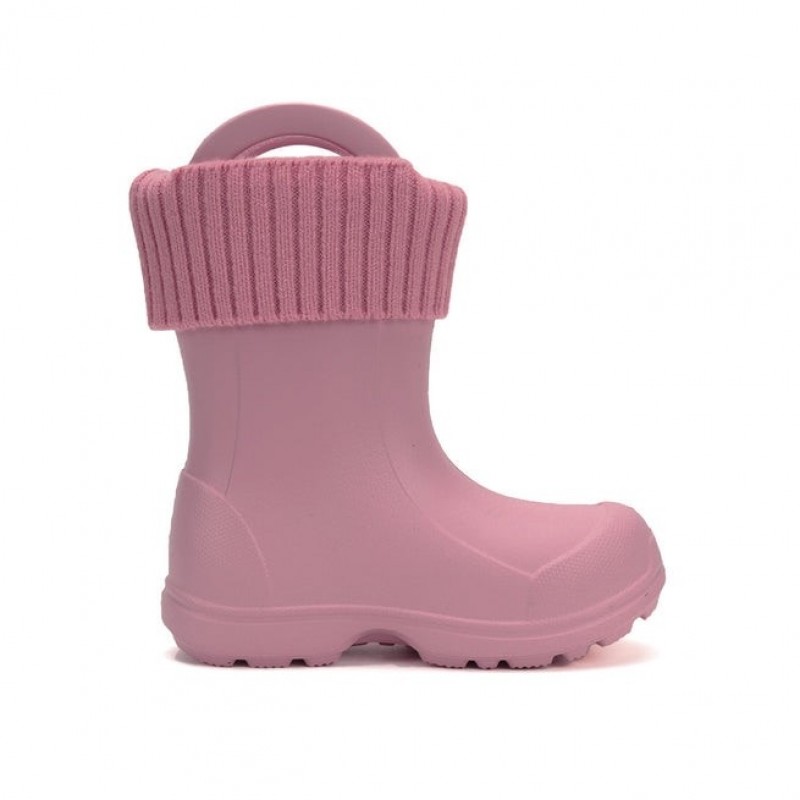 DDStep Ελαφριές Παιδικές γαλότσες με επένδυση Ροζ I106-52973