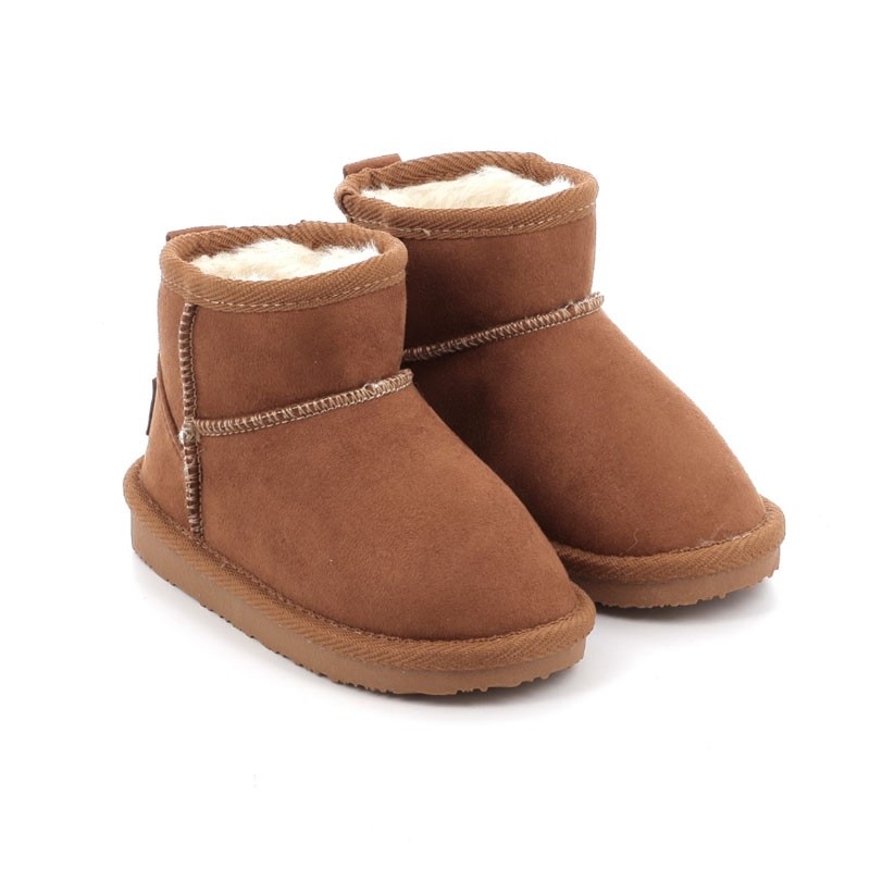 Conguitos Παιδικά αδιάβροχα μποτάκια με Γούνα Καφέ OSSH140111