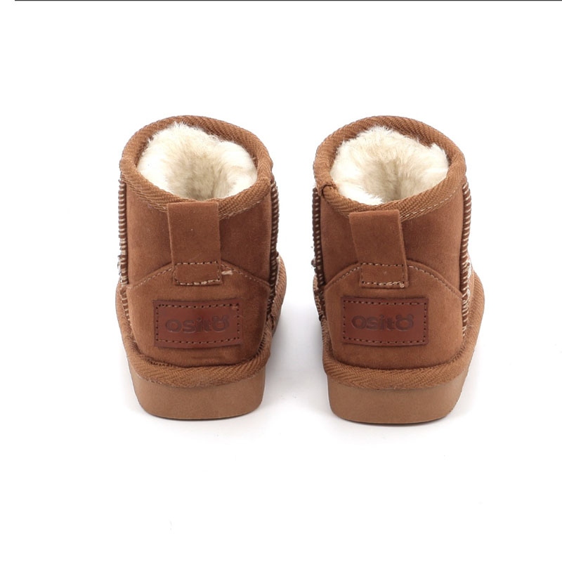 Conguitos Παιδικά αδιάβροχα μποτάκια με Γούνα Καφέ OSSH140111