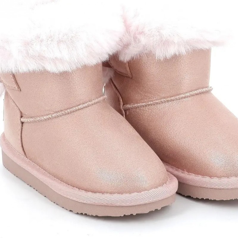 Conguitos Παιδικά αδιάβροχα μποτάκια με Γούνα Ροζ OSSH140123