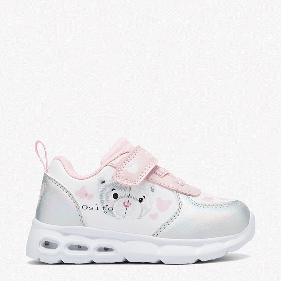 Conguitos παιδικά sneakers με φωτάκια Λευκό OSSH161001