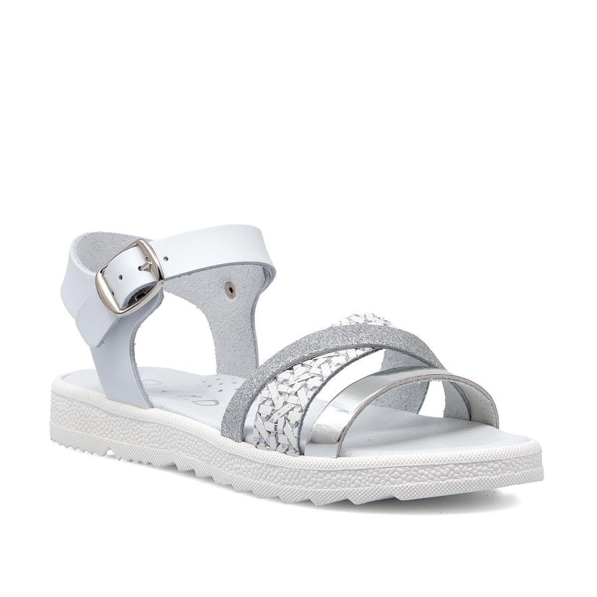 Ricco Παιδικά Δερμάτινα πέδιλα για κορίτσι Λευκό 30259