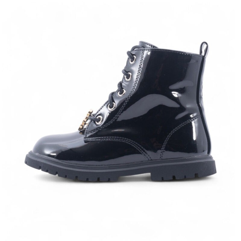 Smart kids Παιδικά Mποτάκια για Κορίτσια Μαύρο Λουστρίνι SD12274