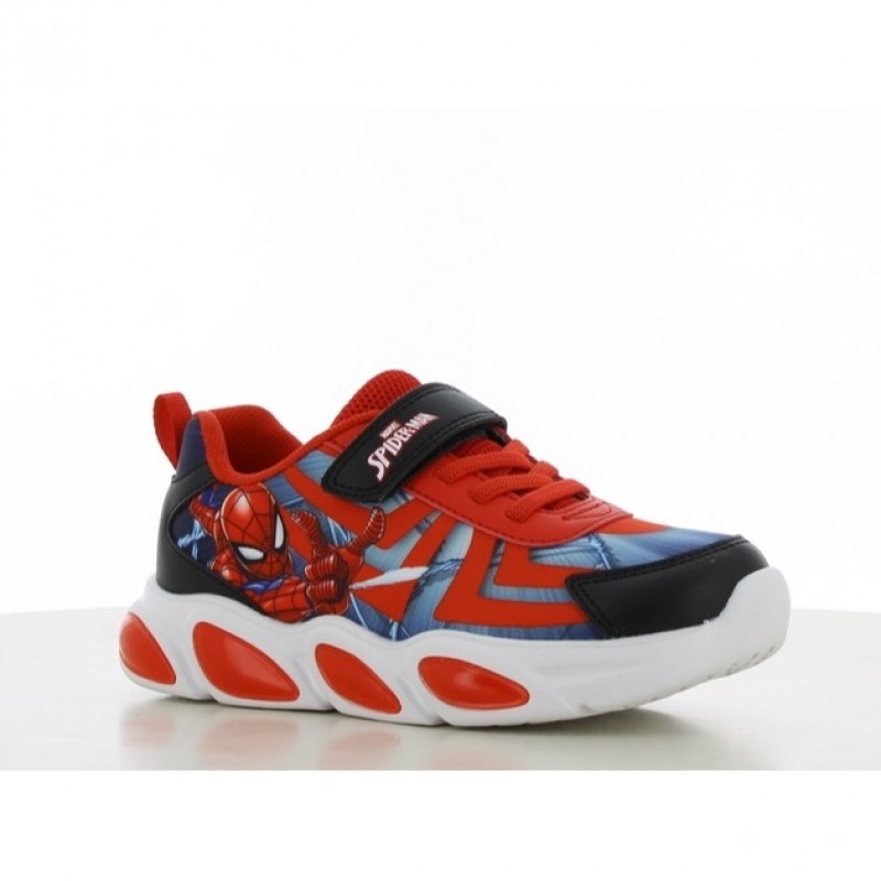 Disney παιδικά Αθλητικά Παπούτσια με φωτάκια Spiderman SP015109