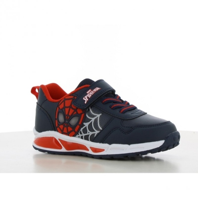 Disney παιδικά Αθλητικά Παπούτσια Spiderman με φωτάκια SP015705