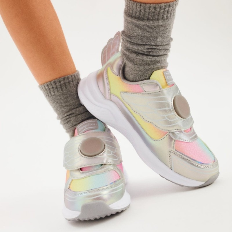 Conguitos Παιδικά Sneakers Unicorn με Φωτάκια Ασημί COSH261031