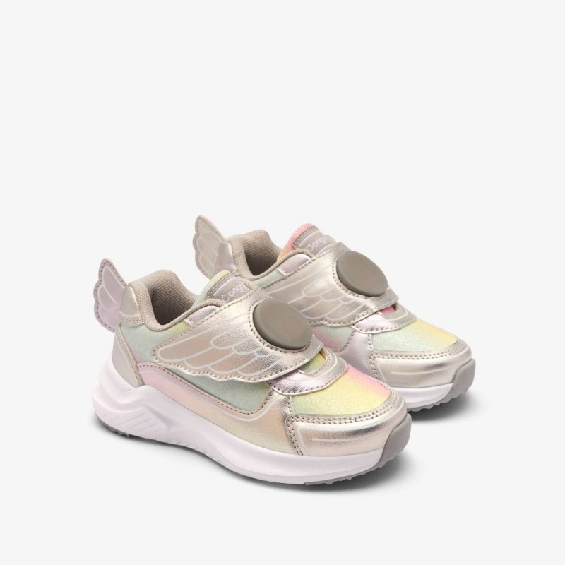 Conguitos Παιδικά Sneakers Unicorn με Φωτάκια Ασημί COSH261031