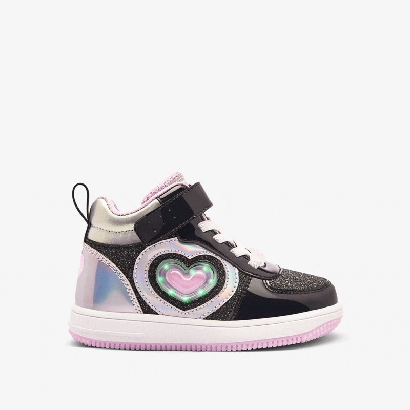 Conguitos Παιδικά Sneakers Μποτάκια με Φωτάκια Μαύρο COSH224053