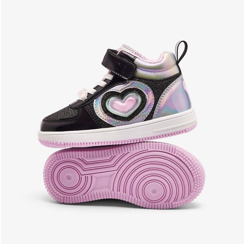 Conguitos Παιδικά Sneakers Μποτάκια με Φωτάκια Μαύρο COSH224053