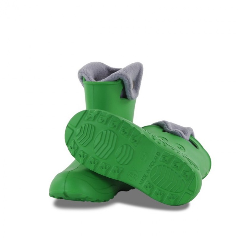 Camminare Παιδικές Γαλότσες Frog με επένδυση Πράσινο