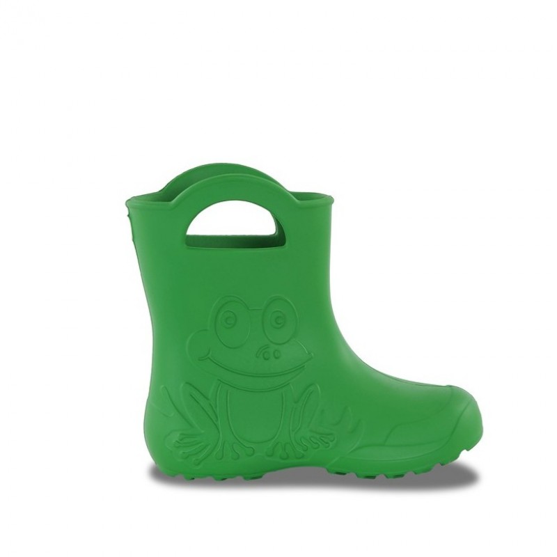 Camminare Παιδικές Γαλότσες Frog με επένδυση Πράσινο