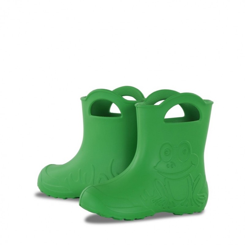 Camminare Παιδικές Γαλότσες Frog με επένδυση Πράσινο