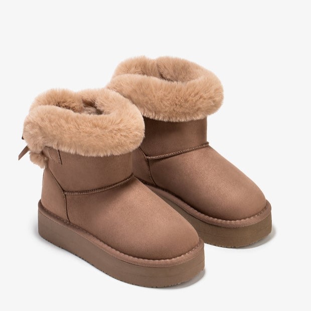 Conguitos Παιδικά Μποτάκια με Γούνα για Κορίτσι Taupe BWSH543002